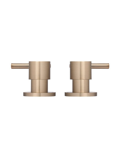 Meir Round Quarter Turn Wall Top Assemblies - Various Colour Finishes