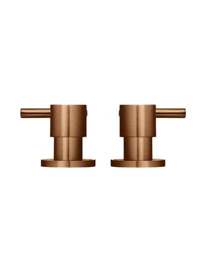 Meir Round Quarter Turn Wall Top Assemblies - Various Colour Finishes
