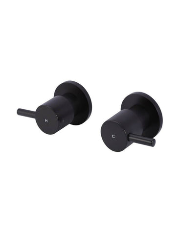 Meir Round Quarter Turn Wall Top Assemblies - Various Colour Finishes