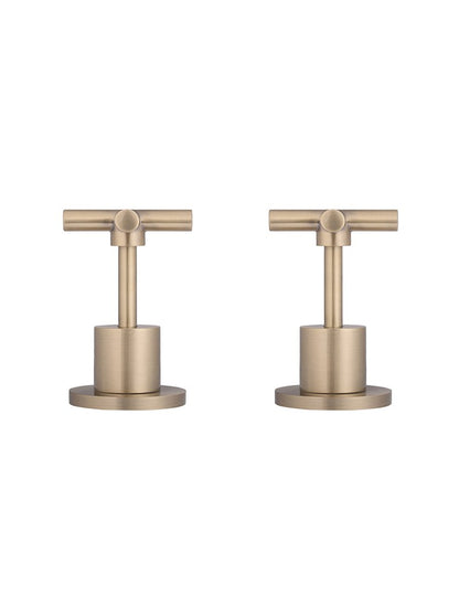 Meir Round Cross Handle Jumper Valve Wall Top Assemblies - Various Colour Finishes