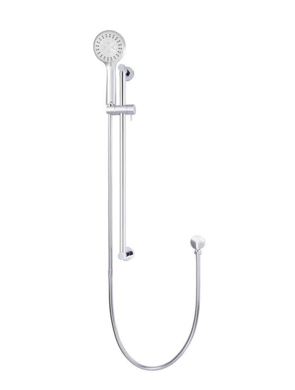 Meir Round 3-Function Hand Shower on Rail Column - Various Colour Finishes