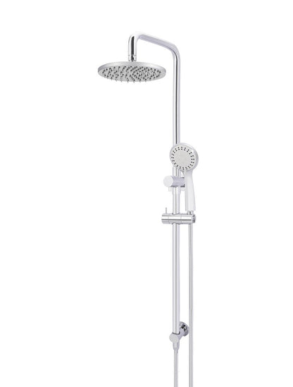 Meir Round Combination Shower Rail 200mm Rose + 3 Function Hand Shower - Various Colour Finishes