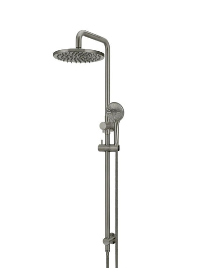 Meir Round Combination Shower Rail 200mm Rose + 3 Function Hand Shower - Various Colour Finishes