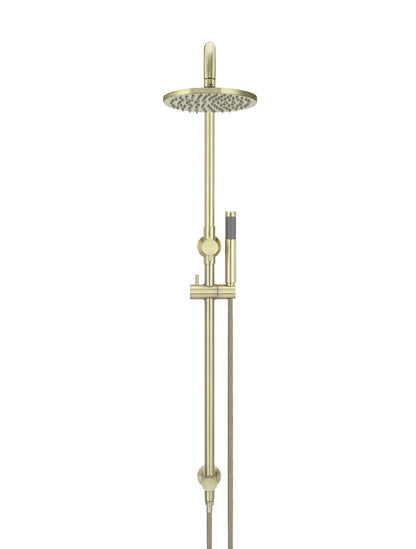 Meir Round Combination Shower Rail 200mm Rose + Single Function Hand Shower - Various Colour Finishes