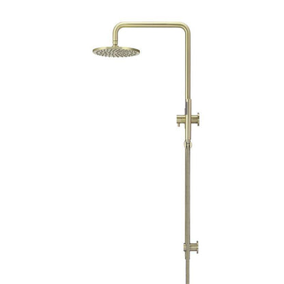 Meir Round Combination Shower Rail 200mm Rose + Single Function Hand Shower - Various Colour Finishes
