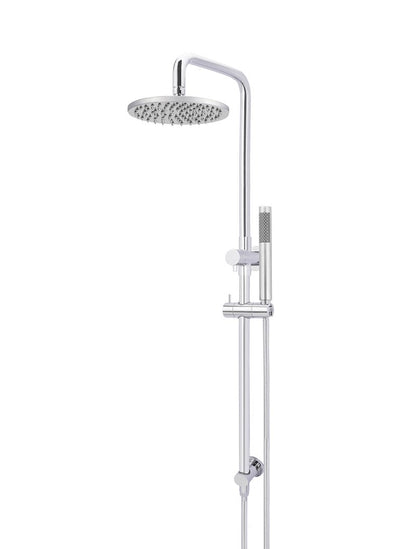 Meir Round Combination Shower Rail 200mm Rose + Single Function Hand Shower - Various Colour Finishes