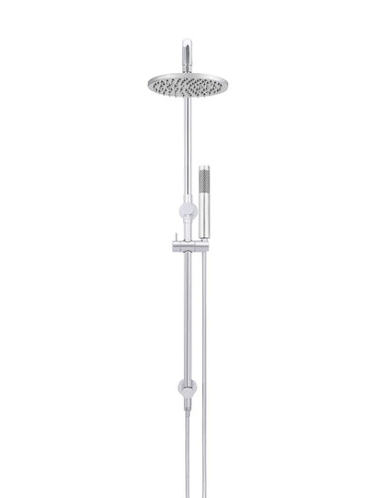 Meir Round Combination Shower Rail 200mm Rose + Single Function Hand Shower - Various Colour Finishes