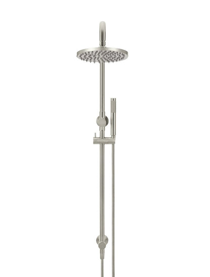 Meir Round Combination Shower Rail 200mm Rose + Single Function Hand Shower - Various Colour Finishes