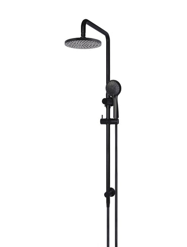Meir Round Combination Shower Rail 200mm Rose + 3 Function Hand Shower - Various Colour Finishes