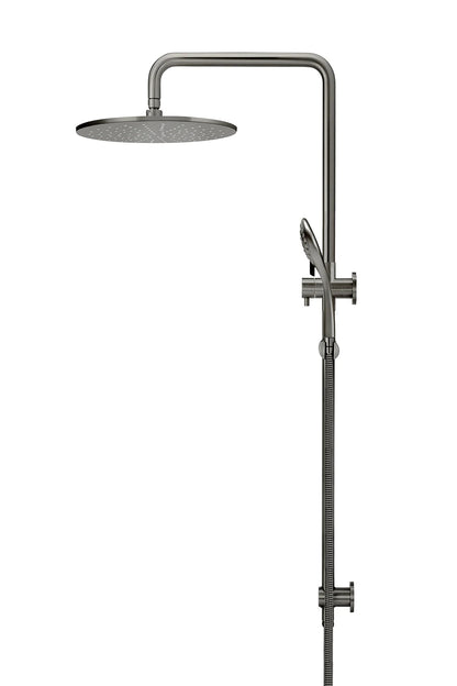Meir Round Combination Shower Rail 300mm Rose + Three-Function Hand Shower - Various Colour Finishes