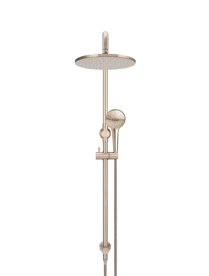 Meir Round Combination Shower Rail 300mm Rose + Three-Function Hand Shower - Various Colour Finishes