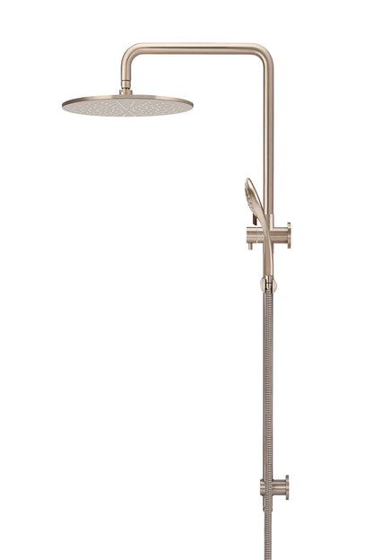 Meir Round Combination Shower Rail 300mm Rose + Three-Function Hand Shower - Various Colour Finishes
