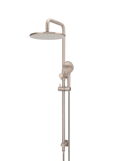 Meir Round Combination Shower Rail 300mm Rose + Three-Function Hand Shower - Various Colour Finishes