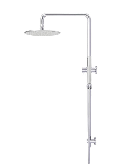 Meir Round Combination Shower Rail 300mm Rose + Single Function Hand Shower - Various Colour Finishes