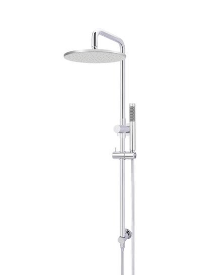Meir Round Combination Shower Rail 300mm Rose + Single Function Hand Shower - Various Colour Finishes