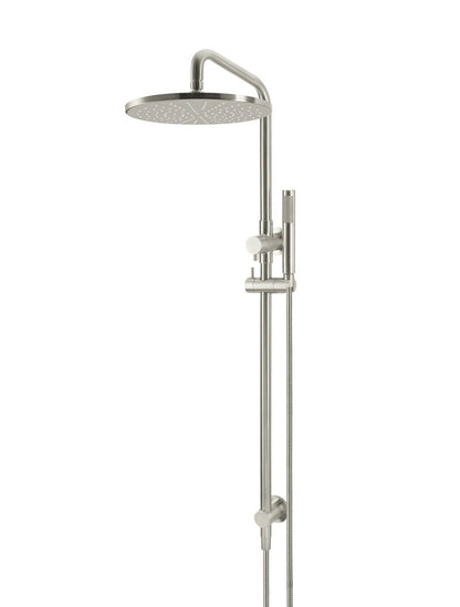 Meir Round Combination Shower Rail 300mm Rose + Single Function Hand Shower - Various Colour Finishes