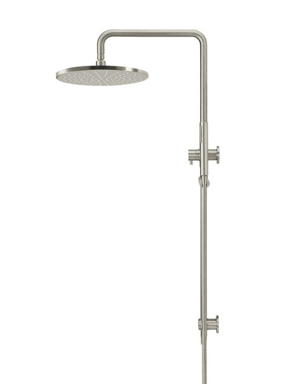 Meir Round Combination Shower Rail 300mm Rose + Single Function Hand Shower - Various Colour Finishes