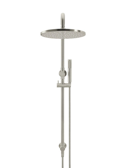 Meir Round Combination Shower Rail 300mm Rose + Single Function Hand Shower - Various Colour Finishes