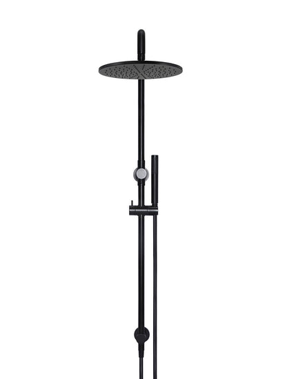 Meir Round Combination Shower Rail 200mm Rose + Single Function Hand Shower - Various Colour Finishes