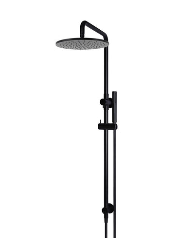 Meir Round Combination Shower Rail 200mm Rose + Single Function Hand Shower - Various Colour Finishes