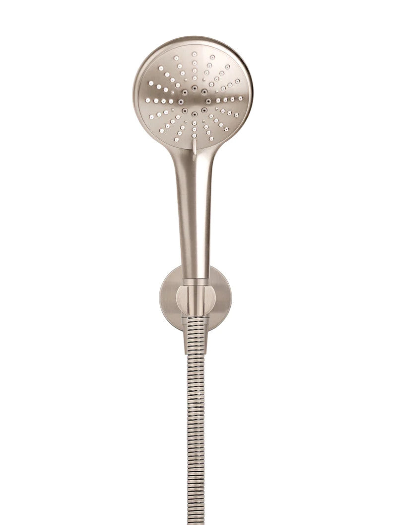 Meir Round 3-Function Hand Shower on Fixed Bracket - Various Colour Finishes