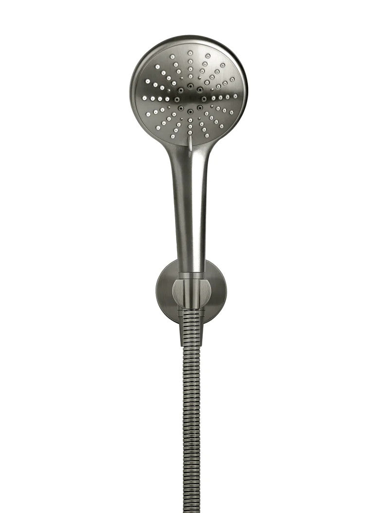 Meir Round 3-Function Hand Shower on Fixed Bracket - Various Colour Finishes