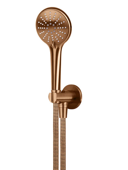 Meir Round 3-Function Hand Shower on Fixed Bracket - Various Colour Finishes