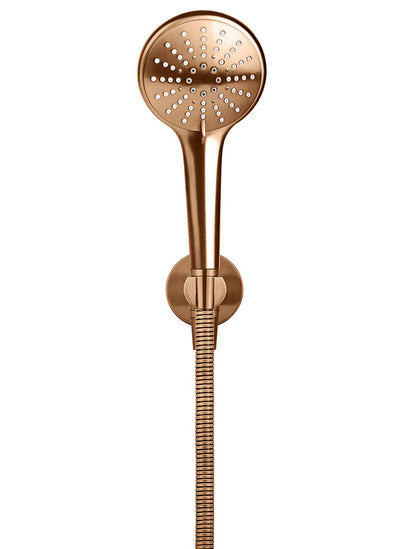 Meir Round 3-Function Hand Shower on Fixed Bracket - Various Colour Finishes