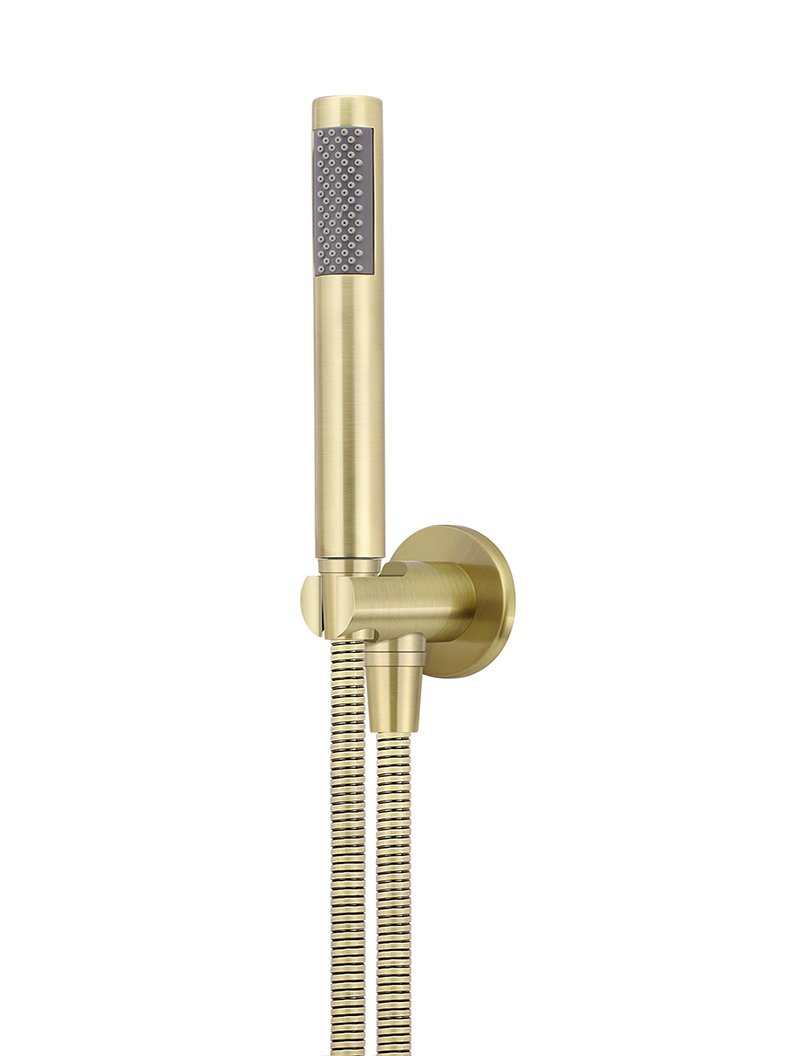 Meir Round Hand Shower on Fixed Bracket - Various Colour Finishes