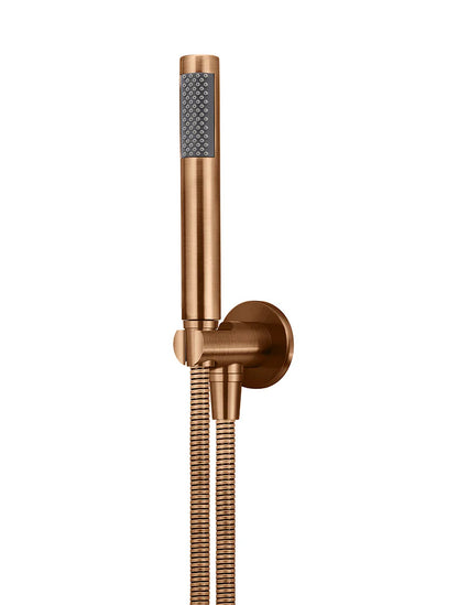Meir Round Hand Shower on Fixed Bracket - Various Colour Finishes