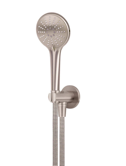 Meir Round 3-Function Hand Shower on Fixed Bracket - Various Colour Finishes