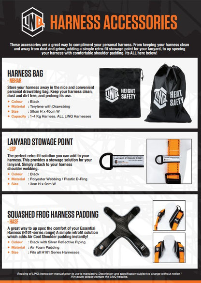 LINQ Duffle Kit Bag and Nylon Bag for Linq Safety Harnesses