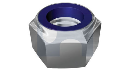Nylock HEX Nut: DIN985 Class 6 M4 ZINC