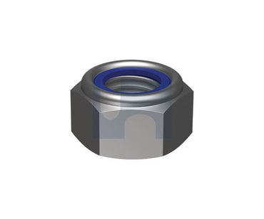 Hex Nylock Zinc Nuts Metric Sizes - Box of 100 or 200