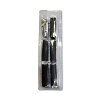 Radiant Full Set of Replacement Round Bar 80mm Brackets & Fixings for RTR Range of Towel Rails - Various Colour Finishes