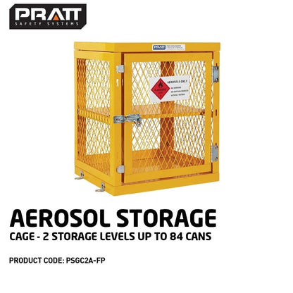 Pratt Aerosol Storage Cages - Multiple Storage Levels for Cans - Assembled or Flat-Pack