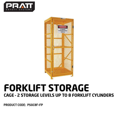Pratt Forklift Storage Cages - Multiple Storage Levels for Forklift Cylinders