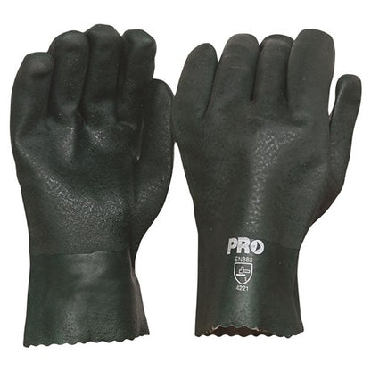 Pro Choice Double Dipped PVC Gloves one size - 12 Pairs 27cm or 45cm