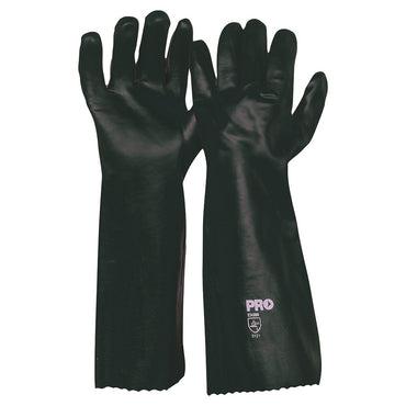 Pro Choice Double Dipped PVC Gloves one size - 12 Pairs 27cm or 45cm