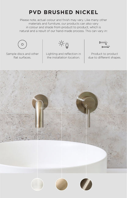 Meir Round Hand Shower on Fixed Bracket - Various Colour Finishes