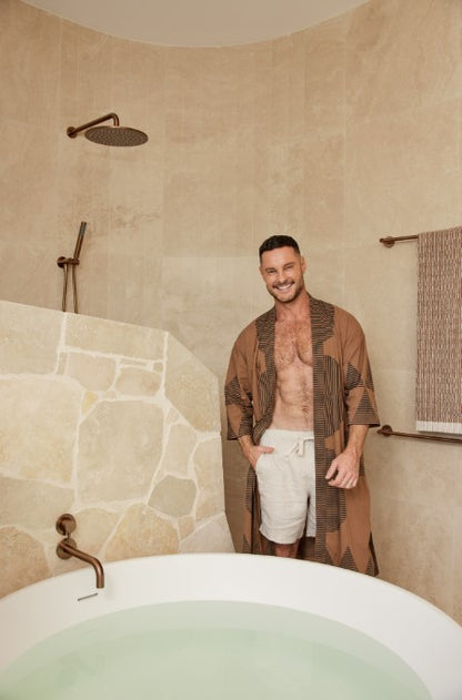Meir Round Hand Shower on Fixed Bracket - Various Colour Finishes