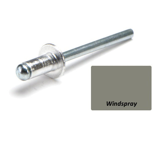 Aluminium Steel Dome Head Rivets Colorbond Painted Head - Various Sizes and Quantities