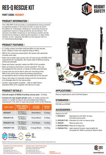 Linq RES-Q Rescue Kit Descender Jumper