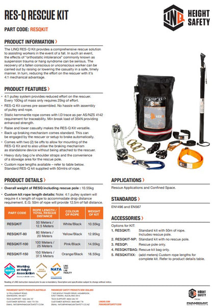 Linq RES-Q Rescue Kit Descender Jumper