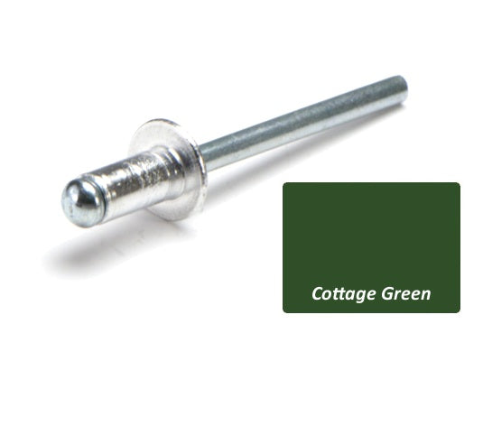 Aluminium Steel Dome Head Rivets Colorbond Painted Head - Various Sizes and Quantities