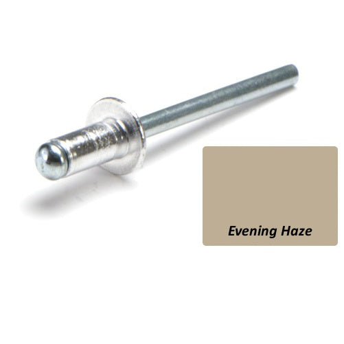 Aluminium Steel Dome Head Rivets Colorbond Painted Head - Various Sizes and Quantities