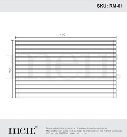 Meir Lavello Stainless Steel Rolling Mat Protector - 3 Colour Finishes