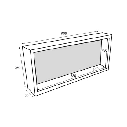 Radiant ThermaNiche Shower/Wall Niche - 70mm Deep - Various Sizes Available