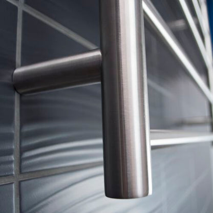 BRU-RTR430 BRUSHED SATIN 430 x 1100mm - Bottom left power 