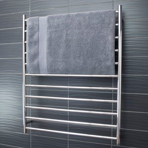 Radiant Heated Towel Rail (RTR05) 900mm x 1100mm - 11 Bars ROUND